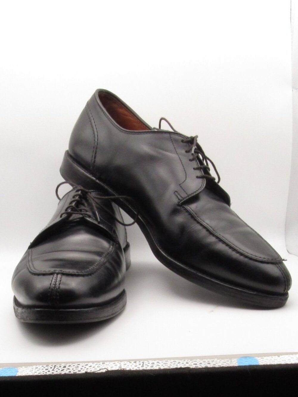 Allen Edmonds Black LaSalle Split Toe Oxford Size 11.5 Leather Good Cond